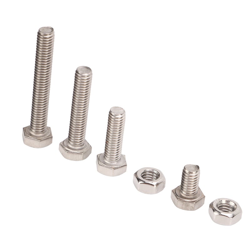 80 Pcs M6 Hex Screw Nut Set Stainless Steel Corrosion Rust Proof M6 Hex Screw and Nut Kit for Industrial Furniture - Image 3
