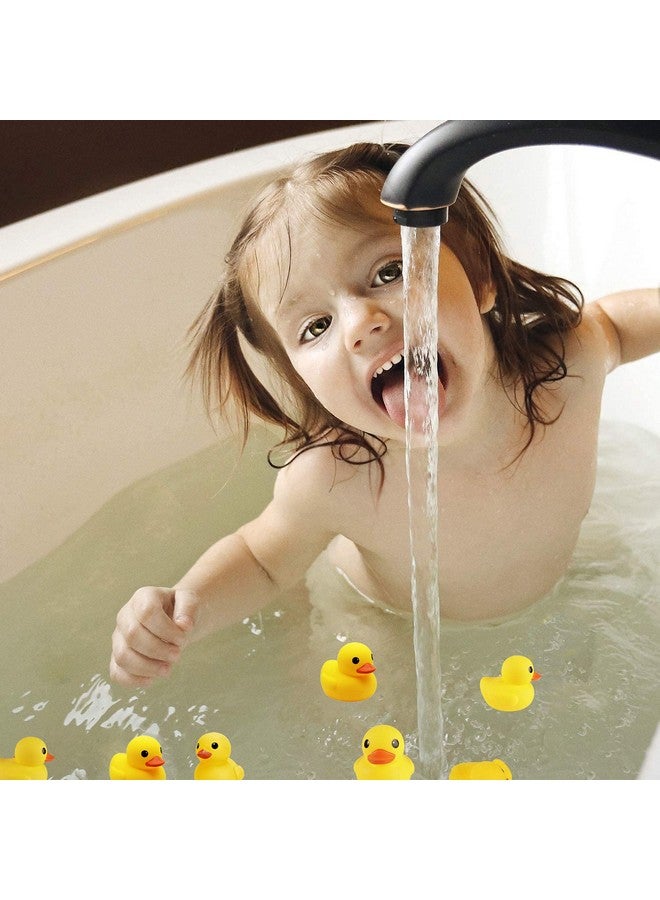 CICITOYWO Yellow Rubber Ducks, 10pcs Preschool Bath Toys Bathtub Floating Squeaky Duckies Gift for Baby Shower Infants Kids Toddler Party Decoration - Image 5