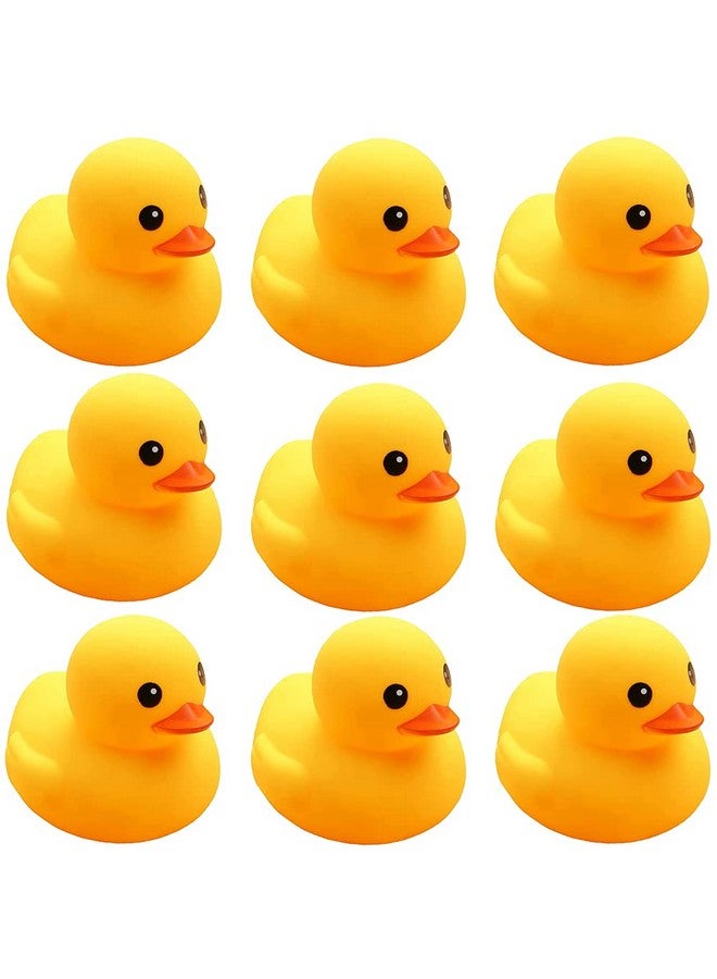 CICITOYWO Yellow Rubber Ducks, 10pcs Preschool Bath Toys Bathtub Floating Squeaky Duckies Gift for Baby Shower Infants Kids Toddler Party Decoration - Image 1