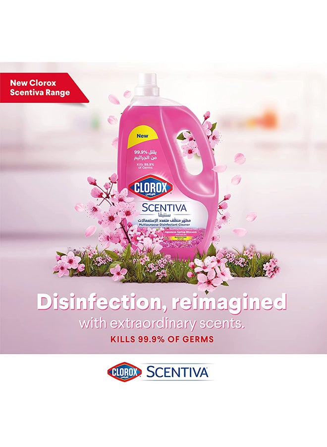 Clorox Scentiva Multipurpose Disinfectant Floor Cleaner Japanese Spring Blossom 3L - Image 3