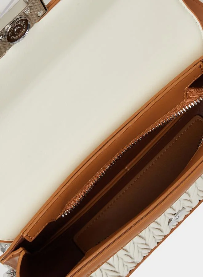 Styli V Quilted Shoulder Bag with Magnetic Closure
