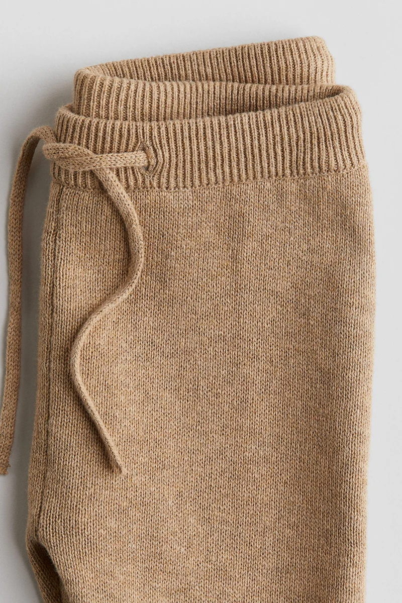 H&M Fine-Knit Cotton Joggers