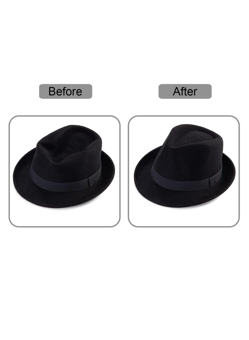 3sets Trilby Fedora Hat Holder - Protect Shape Form, Keep Straw Felt Panama's Safe for Storage and Travel Plastic Cap Mold Protectors - Image 5