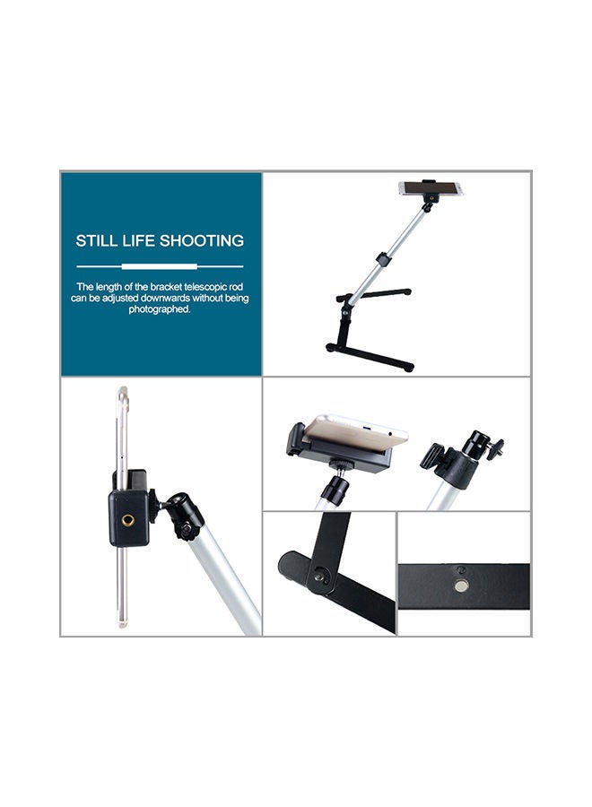 NIBEMINENT Photography Adjustable Monopod With Table Stand Mount Silver/Black  - Image 5