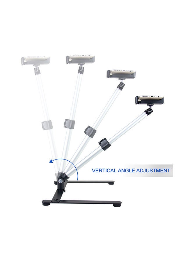 NIBEMINENT Photography Adjustable Monopod With Table Stand Mount Silver/Black  - Image 2