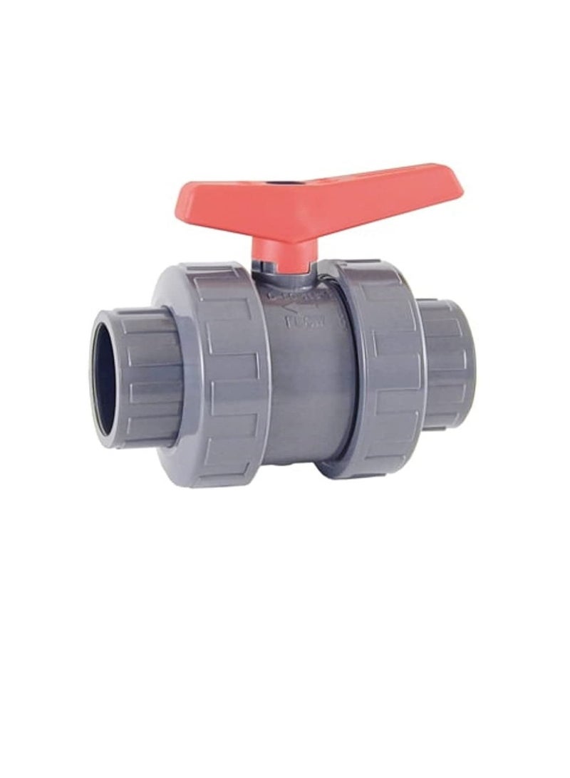 Cepex PVC Heavy Duty Water Supply Pipe Fittings for Swimming Pool, Agriculture, Irrigation & Commercial Plumbing Use (1 Inch, Union Ball Valve (Anti Block)) - Image 1