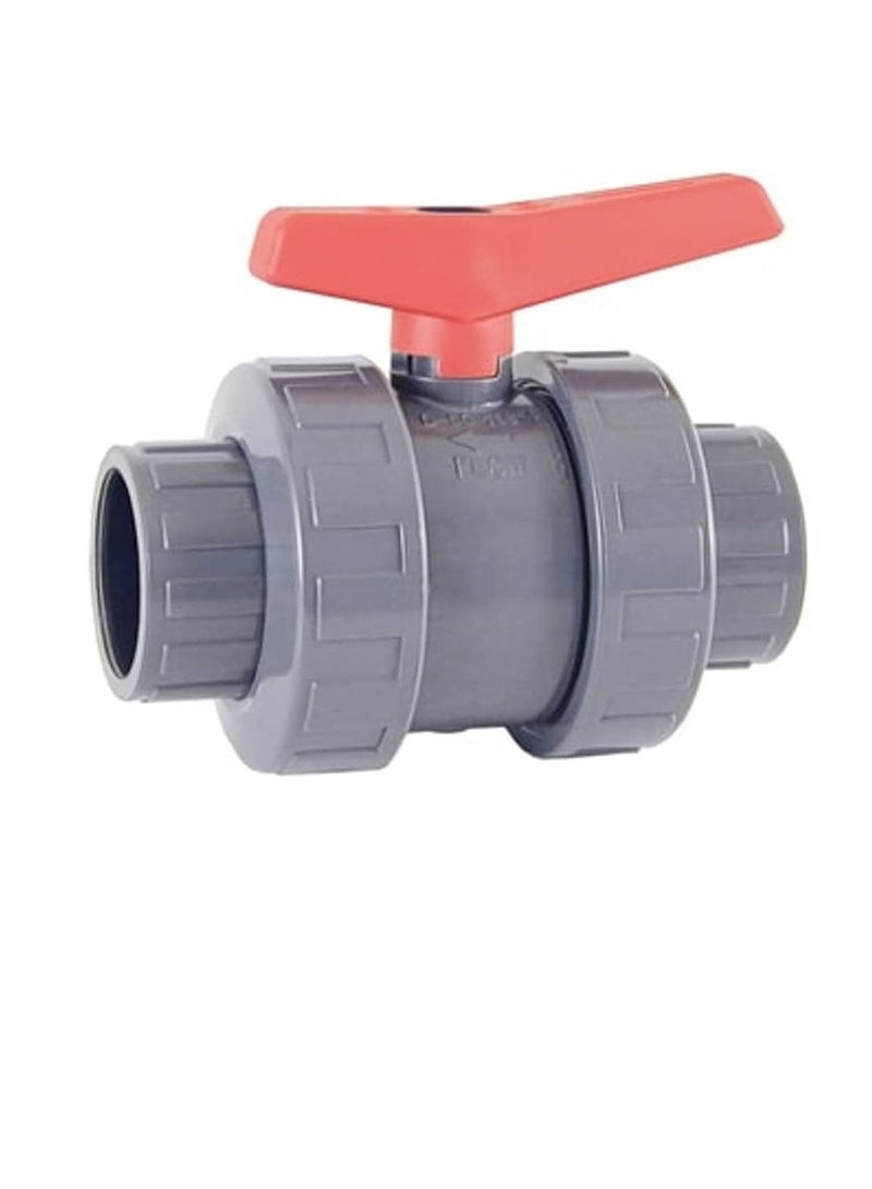 Cepex PVC Heavy Duty Water Supply Pipe Fittings for Swimming Pool, Agriculture, Irrigation & Commercial Plumbing Use (1 Inch, Union Ball Valve (Anti Block)) - Image 2
