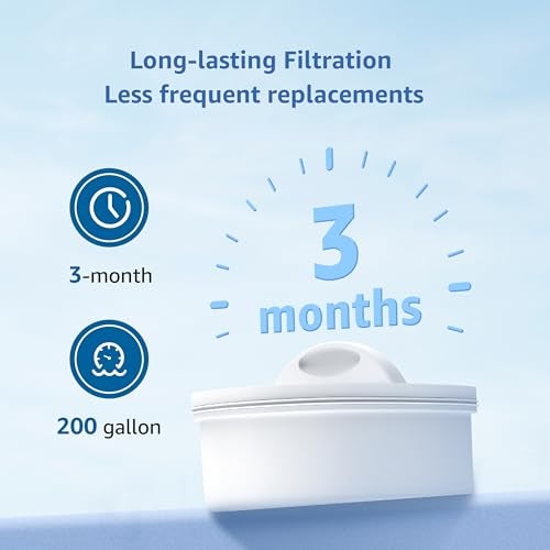 Maxblue PF-01A Water Filter Replacement for Waterdrop® Pitcher and Dispenser Filtration System, Fits Waterdrop® PF-01A, Reduces Lead, PFOA/PFOS, Chlorine, Last Up to 3 Months/200 Gallons, 2 Pack - Image 5