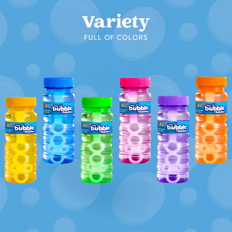 JOYIN Bubble Bottles 6/12/24/36PCS (4oz Solution), Bubbles Wand Bulk for Party Favors for Kids, Toddler Summer Outside Toys Gift for Kids (12) - Image 2