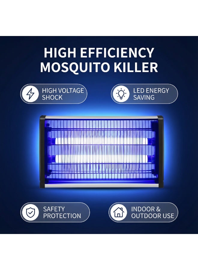 واي آند دي مصباح مبيد البعوض 30 واط ضوء الأشعة فوق البنفسجية كهربائي مبيد الحشرات 2500 فولت للذباب والدبابير والحشرات المنزل المطبخ الفناء الخلفي التخييم - Image 2