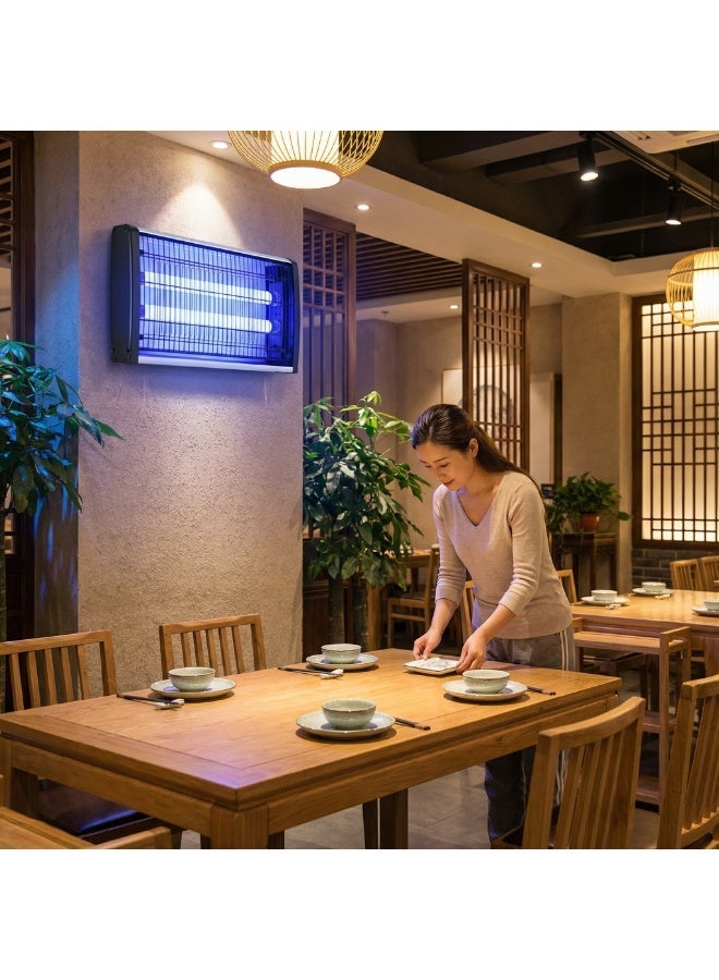 واي آند دي مصباح مبيد البعوض 30 واط ضوء الأشعة فوق البنفسجية كهربائي مبيد الحشرات 2500 فولت للذباب والدبابير والحشرات المنزل المطبخ الفناء الخلفي التخييم - Image 5