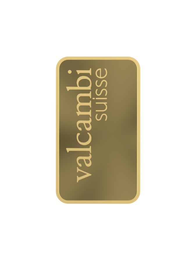 Valcambi Suisse 100g Fine Gold Bar 999.9 Purity Swiss Minted with Assay Certificate - Image 2