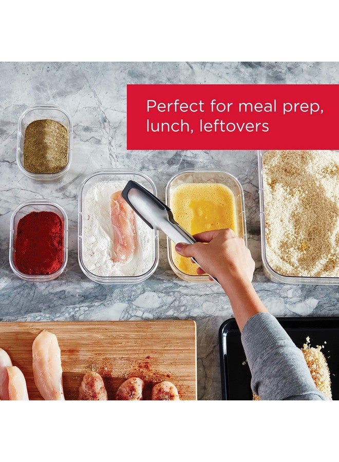 Rubbermaid Brilliance BPA-Free Food Storage Containers Multi Pack, 1.3 Cup Plastic Containers with Lids, 5 Pack, Leak Proof, Microwave & Dishwasher Safe - Image 3