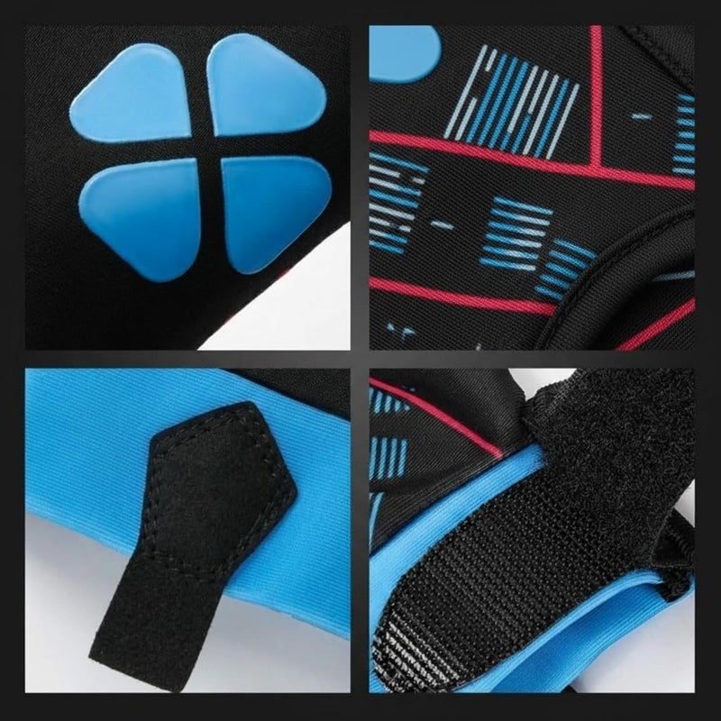 NALACAL Billiards Glove for Left Hand - High Elasticity 3 Finger Pool Glove, Breathable Anti-Slip Snooker Cue Sport Glove (Blue, M Size) - Image 2
