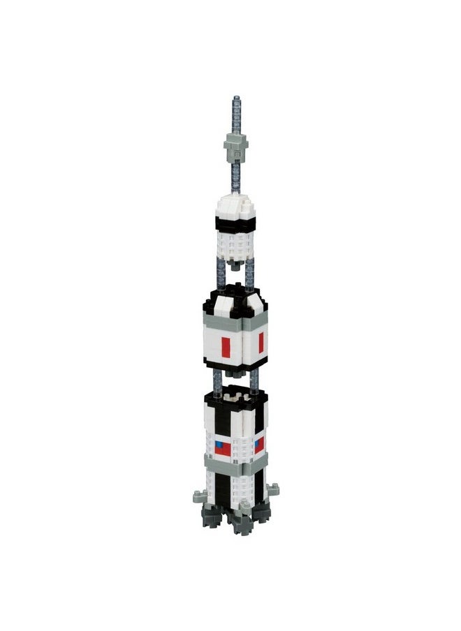 Nanoblock nanoblock - Space - Saturn V Rocket, Sight to See Series Building Kit, Small  - Image 2