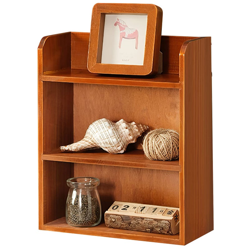 Jotsport 3 Tier Vintage Display Shelf Freestanding & Wall Hanging Decorative Wooden Shadow Box Crystals, Stone, Essential Oils Storage Holder - Image 1
