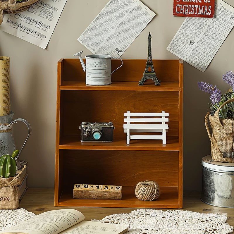 Jotsport 3 Tier Vintage Display Shelf Freestanding & Wall Hanging Decorative Wooden Shadow Box Crystals, Stone, Essential Oils Storage Holder - Image 4