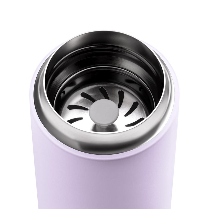 Fellow 12 oz Carter Move Travel Mug - Vacuum-Insulated Stainless Steel Travel Coffee Mug - Coffee Tumbler with Ceramic Interior and Splash Guard - Lavender Purple - Image 2