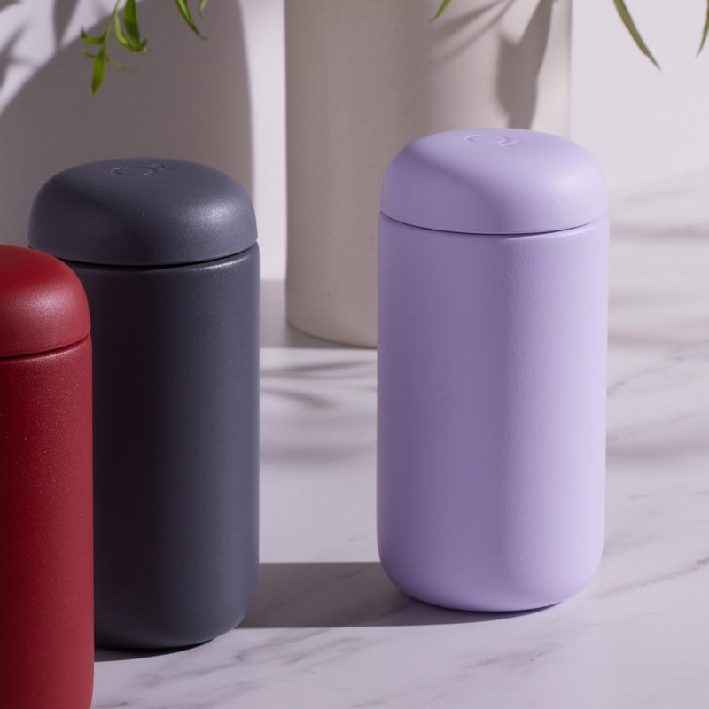 Fellow 12 oz Carter Move Travel Mug - Vacuum-Insulated Stainless Steel Travel Coffee Mug - Coffee Tumbler with Ceramic Interior and Splash Guard - Lavender Purple - Image 5