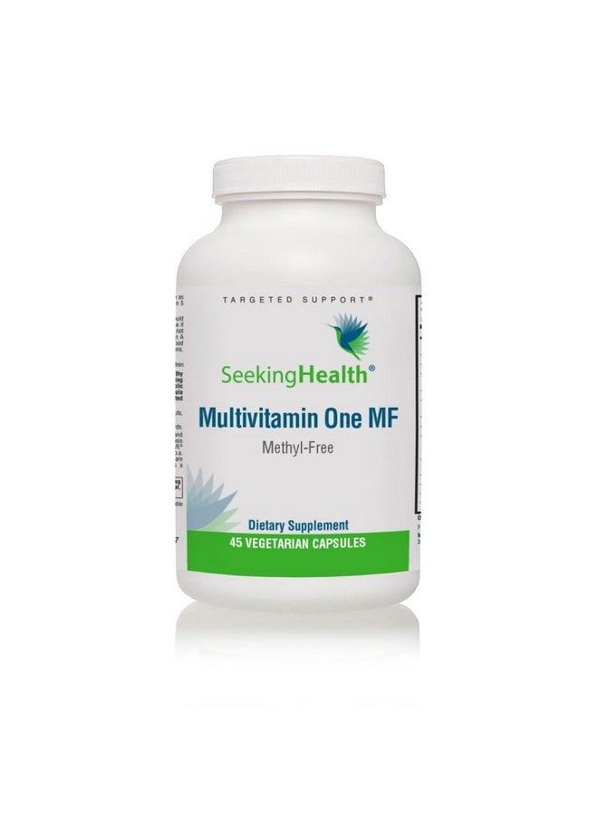 Seeking Health Seeking Health Multivitamin One MF - MTHFR Support Supplement with Folinic Acid & Vitamin B12 - Easy-to-Digest - Methyl-Free Vegetarian Capsule - 45 Veggie Capsules  - Image 1