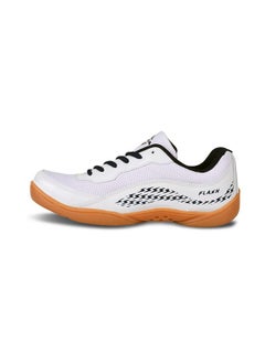Nivia Flash 2.0 Badminton Shoes For Men | Your Go-To Shoe For Pickleball, Padel, And All Court Sports | Badminton Sports Shoes | (White) | Size Uk04  - Image 1