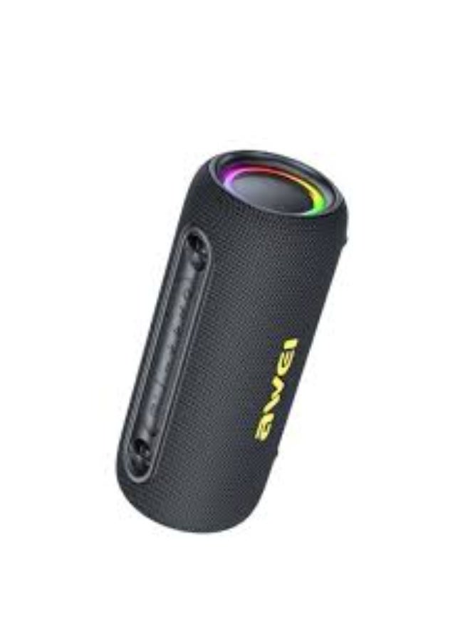 أوي مكبر صوت لاسلكي خارجي من Awei، بقوة 26 واط، وتقنية بلوتوث 5.3، وإضاءة RGB، ومقاوم للماء، باللون الأسود، موديل KA33 - Image 4