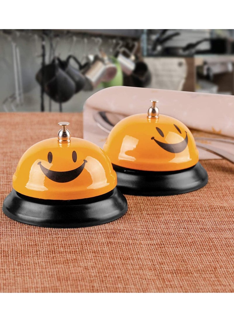 Call Bell Service Bell for Desk, Desk Bell 3.35 Inch Diameter, Call Bells with Metal Anti-Rust Construction, for Hotels, Front Desk Bell for Schools, Dinner, Hotel, Reception Areas, 2 Pack - Image 4
