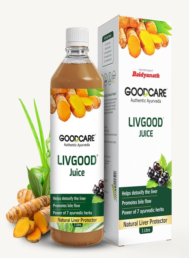 GOOD CARE Goodcare LivGood Liver Care Juice 1000ml by Baidyanath | Antioxidant-Rich Detox | 7 Ayurvedic Herbs | Supports Liver Health, Digestion & Metabolism - Image 1