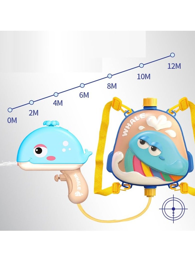 بيبي ألعاب مسدس مياه كهربائية رائعة للبالغين من بايبي للأطفال، مسدس محمول خفيف الوزن مع حقيبة تخزين المياه للأطفال الصغار، ألعاب غلوك مائية للعب في الهواء الطلق لعمر 3 سنوات فما فوق للأولاد والبنات - Image 3