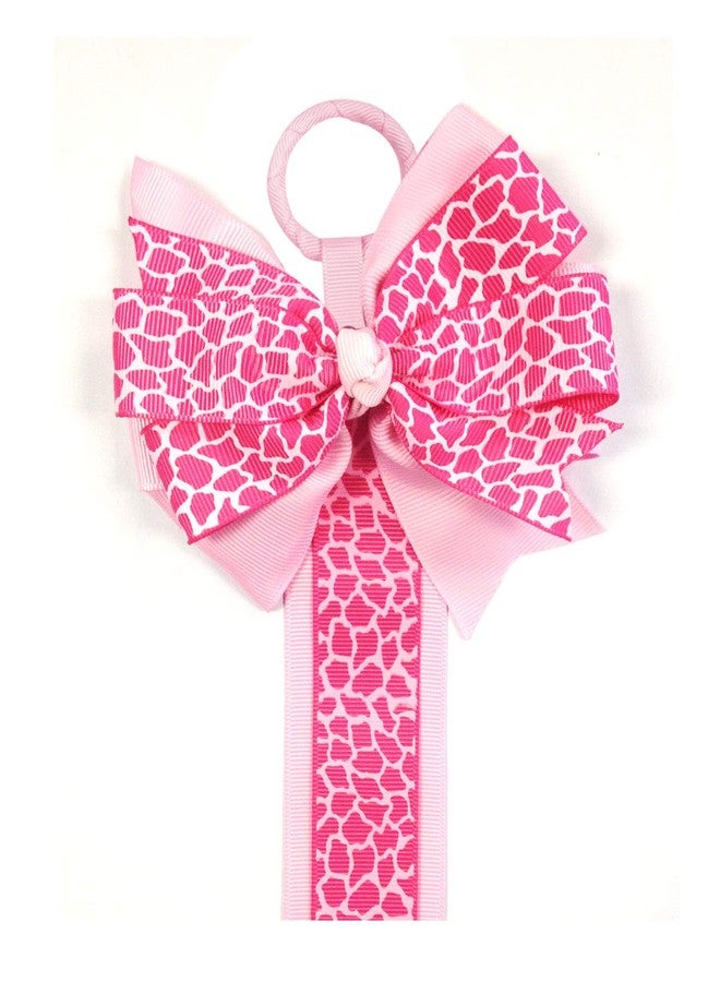 allydrew Hair Clip and Hair Bow Holder, 34 inches, Pink Leopard - Image 1