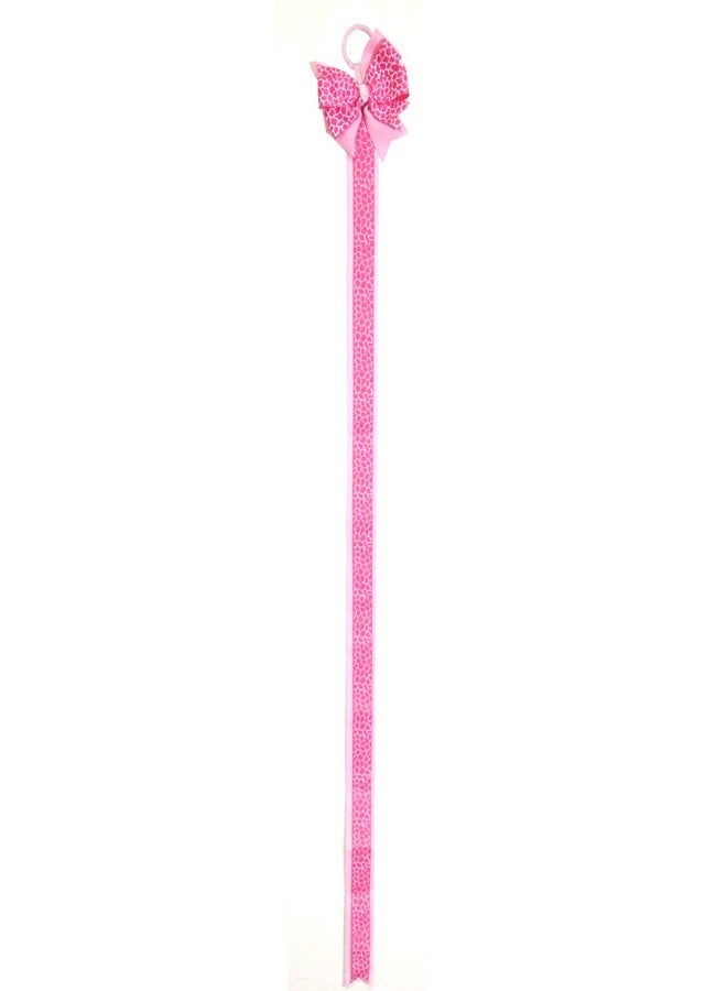 allydrew Hair Clip and Hair Bow Holder, 34 inches, Pink Leopard - Image 4