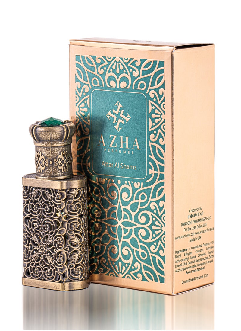 Azha Perfumes - Attar Al Shams Concentrated Perfume 10 ml - pzsku/ZDA2579E270961F84BD9FZ/45/_/1716374664/581baf36-0454-4ad3-8506-eb20895c492f