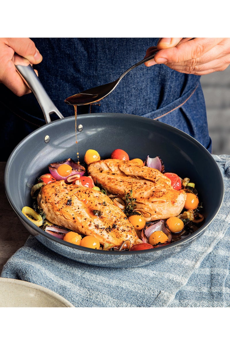 Tramontina 🇧🇷 20CM Grano Frying Pan 1.2L with Ceramic Coating – Tri-Ply Stainless Steel | Nonstick | Induction & Oven Safe | Since 1911 – Model 62155206 - Image 3