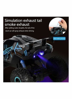 Y&D RC Cars 1/16 Scales Remote Control Car 4WD Off-Road Rock Crawler,2.4GHz All Terrain Monster Truck with Rear Fog Stream 5 LED Lighting Modes,2 Battery for 60 Min Play, Toy Boys  - Image 4