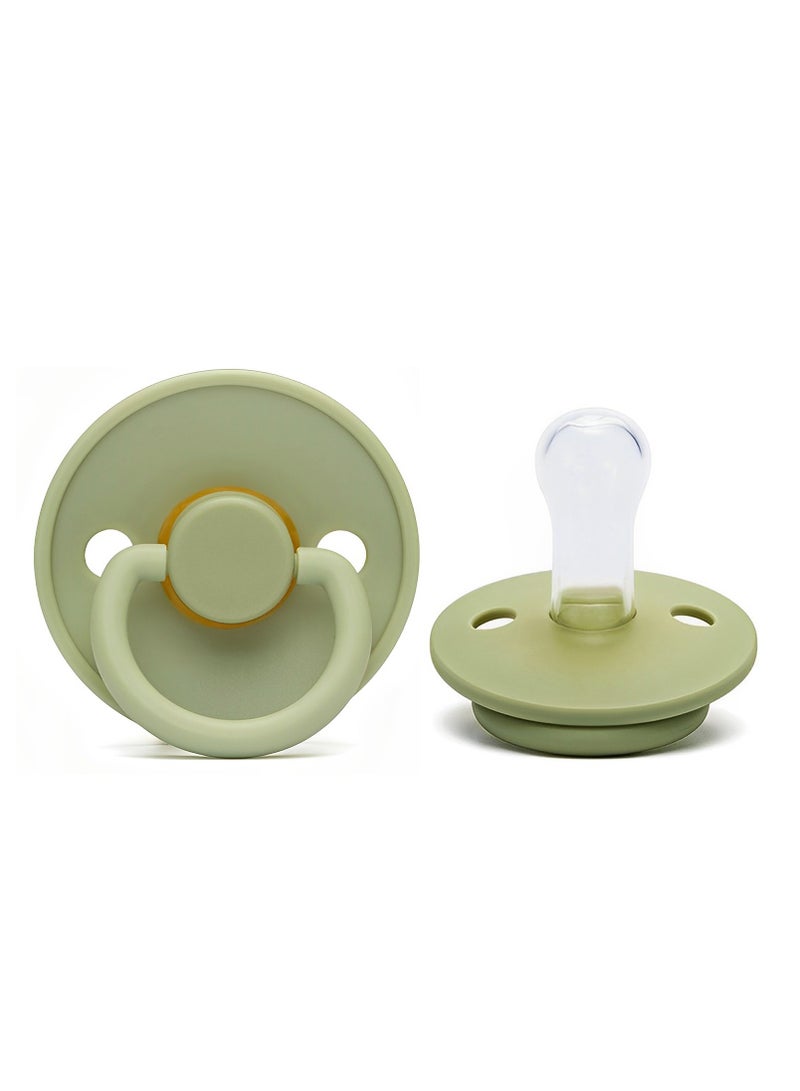 2 Piece Latex Pacifier for Baby 0-12 Months