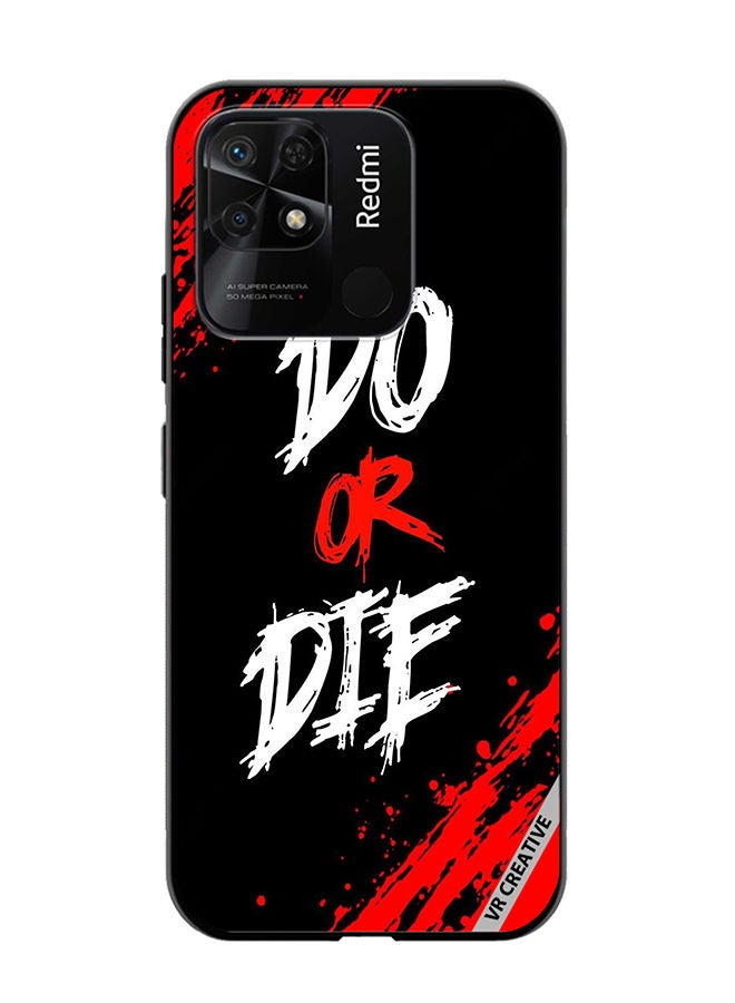 VR CREATIVE Protective Case Cover For Xiaomi Redmi 10C Do Or Die Design Multicolour - Image 1