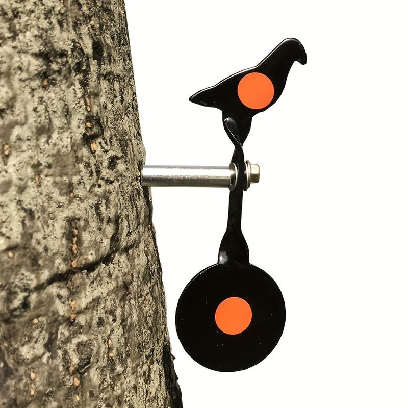 Portable Durable Rotating Animal Pattern Tree Target Metal Screw In Green Target With 8 Target Papers Holiday Gift - Image 2