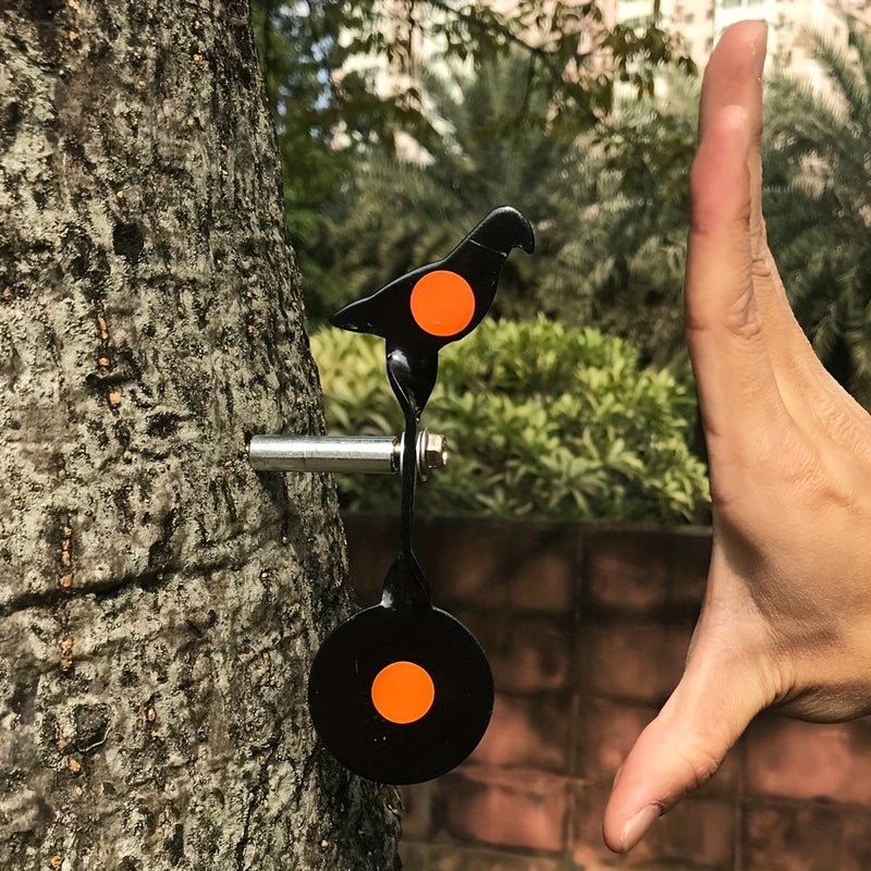 Portable Durable Rotating Animal Pattern Tree Target Metal Screw In Green Target With 8 Target Papers Holiday Gift - Image 3