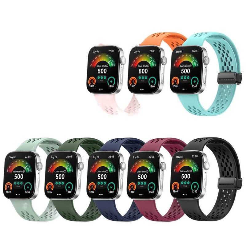 Silicone Smartwatch Band in White for daily smartwatch wear and replacement strap Outdoor Use Portable Use Routine Use Personal Use Indoor Use On - Image 2