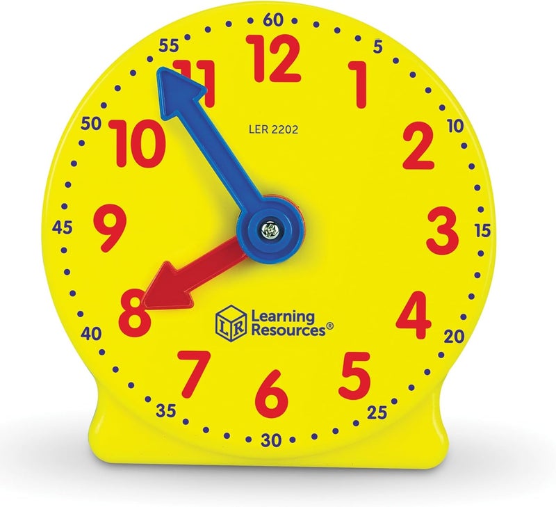 Learning Resources Smart Pack 4" Clock, Yellow - Image 1