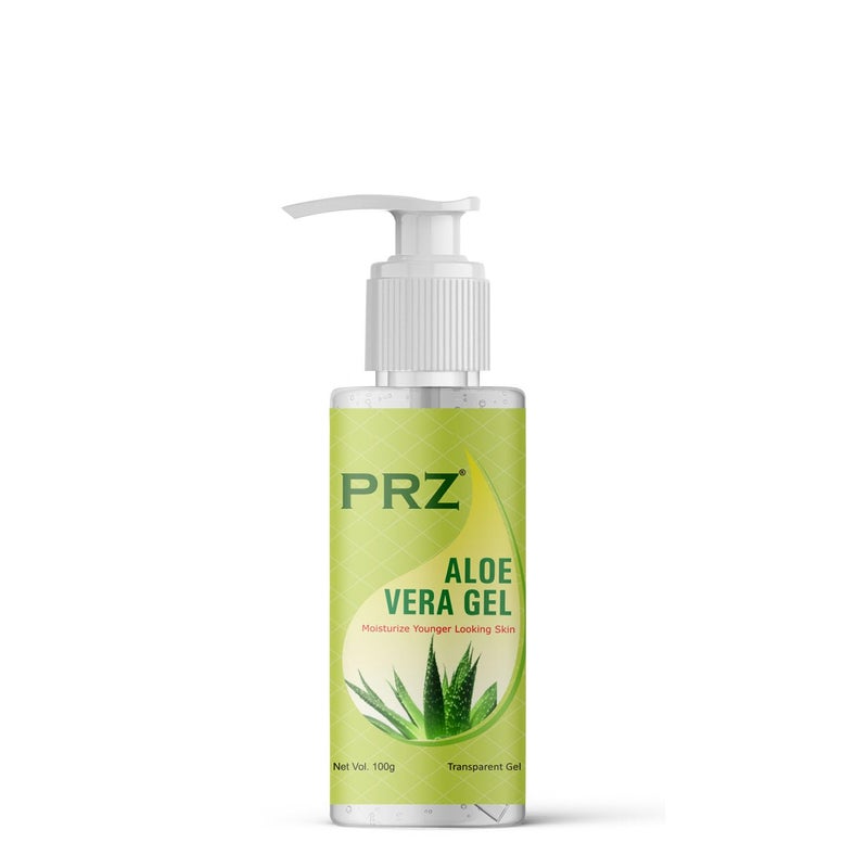 PRZ PRZ Aloe Vera Gel Transparent 100g 100 Pure Natural Gel for Face Acne Scars Moisturizer Glowing Radiant Skin No Color No Parabens Silicones Mineral Oil Unflavoured 