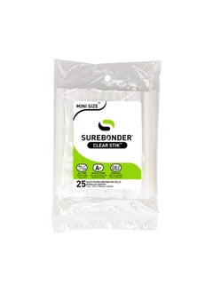 Surebonder Surebonder "Clear Stik" Hot Glue Sticks for All Temperatures - Mini Size 4" L, 5/16" D - 25 Pack - All Purpose, Made in USA (DT-25)c  - Image 1