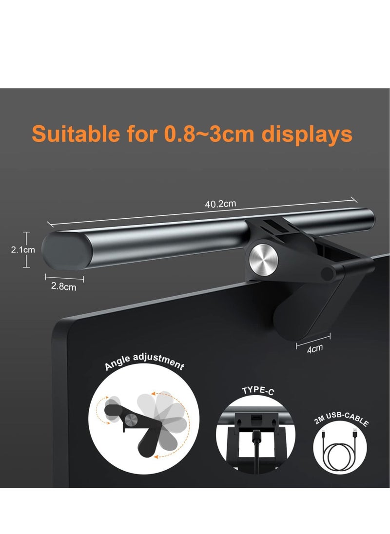 Excefore - Monitor Light Bar, Dimmable E-Reading LED Computer Monitor Light Bar, Touch Control USB Powered Screenbar for Desk/Office/Home/Game (40cm) - Image 1