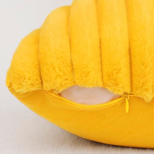 All Smiles Throw Pillow Covers 18x18 Set of 2 Faux Fur Soft Fluffy Velvet Cushion Case Autumn Thanksgiving Decoration Farmhouse Home Decor for Couch Bed Sofa Living RoomMustard Yellow - Image 3