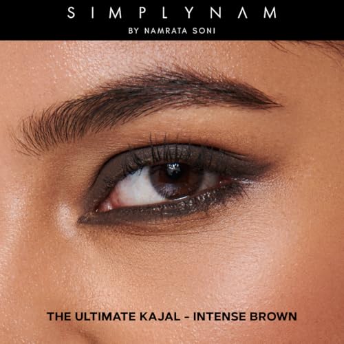 SIMPLYNAM Ultimate Kajal | 1 Stroke Intense Color Payoff | Water Resistant | Long-Lasting & Smudge-Proof | Safe for Sensitive Eyes | 7X More Product | In-Built Sharpener & Smudger | Intense Brown - Image 2