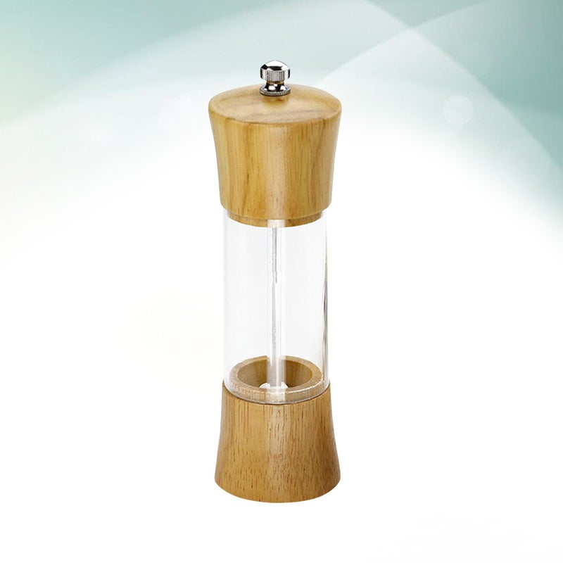 Oak Pepper Handheld Manual Precision Mechanism Clear Pepper Cruchser for Pepper Cumin Aniseed - Image 5
