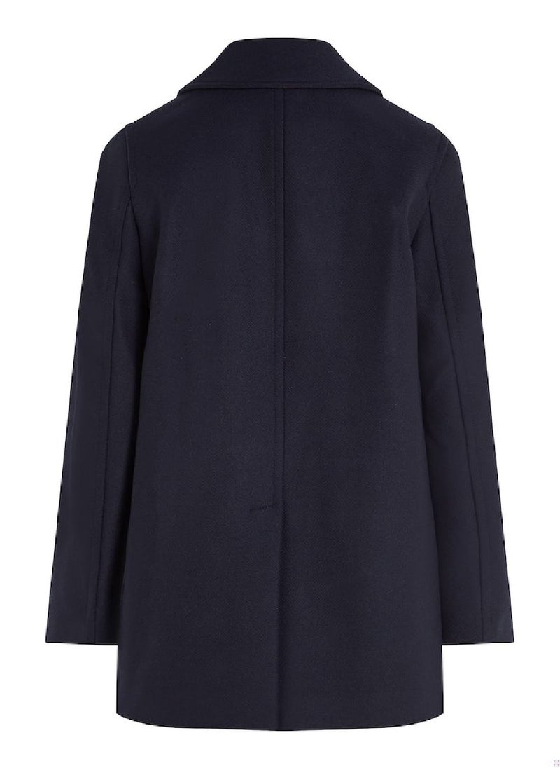 TOMMY HILFIGER - Women's Jacket - Wool Blend, Blue - Image 1