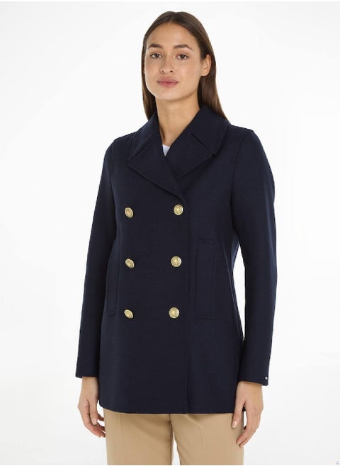 Women's Jacket - Wool Blend, Blue