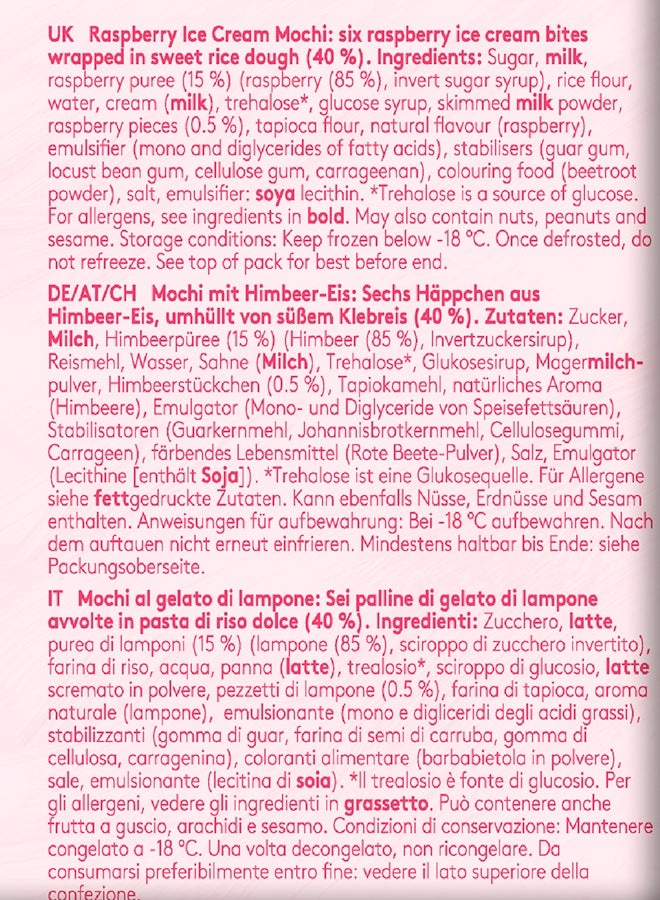 Moons Summer Raspberry Buy Little Moons Summer Raspberry Mochi Ice Cream Multipack Online | 15 ...