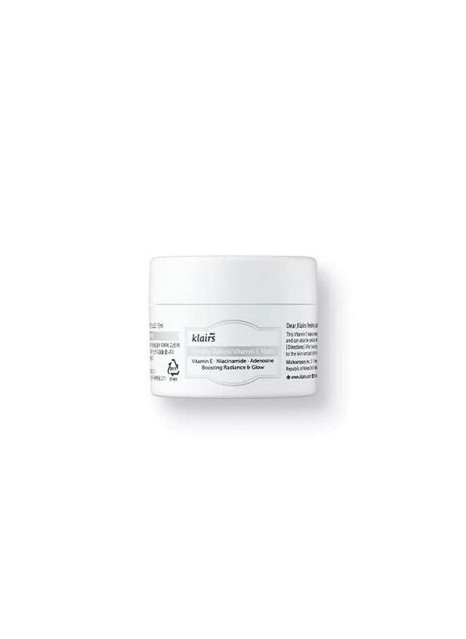Klairs Freshly Juiced Vitamin E Mask Moisturizer Boost The Effect Vitamin C Niacinamide Adenosine 15Ml Vitamin C Moisturizer Vitamin E Cream Clear Skin Antioxidant Serum  - Image 3